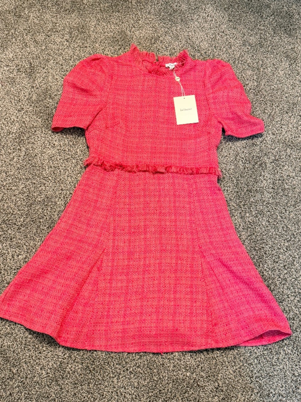 NWT FATE from Bohme Pink Retro mini Dress Women's Size S New with tag